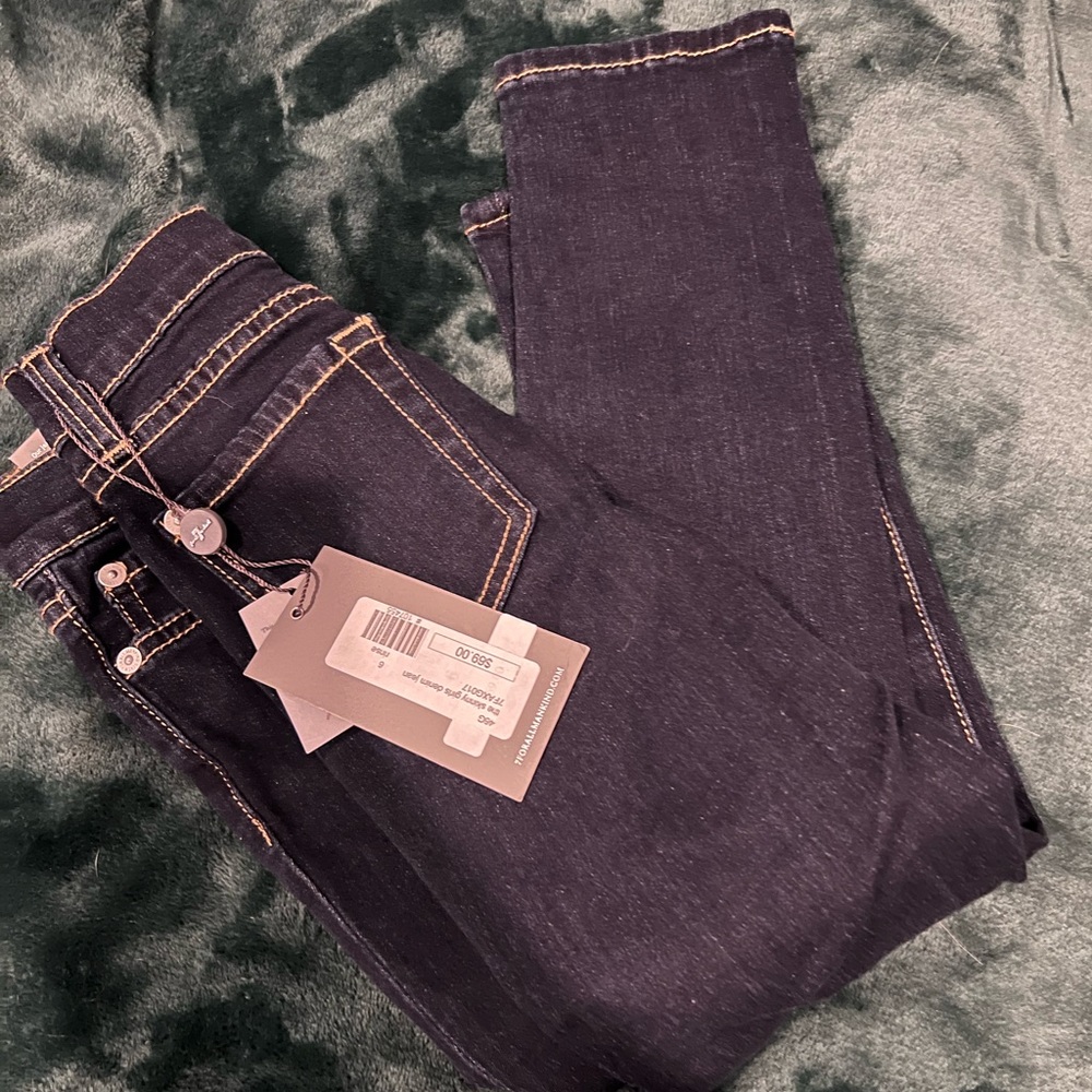 Girls 7 for all mankind skinny jeans NWT